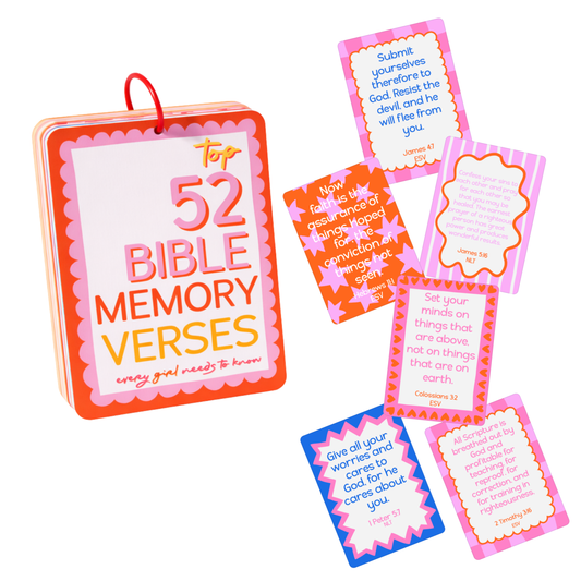 Kids Bible Memory Cards Girl