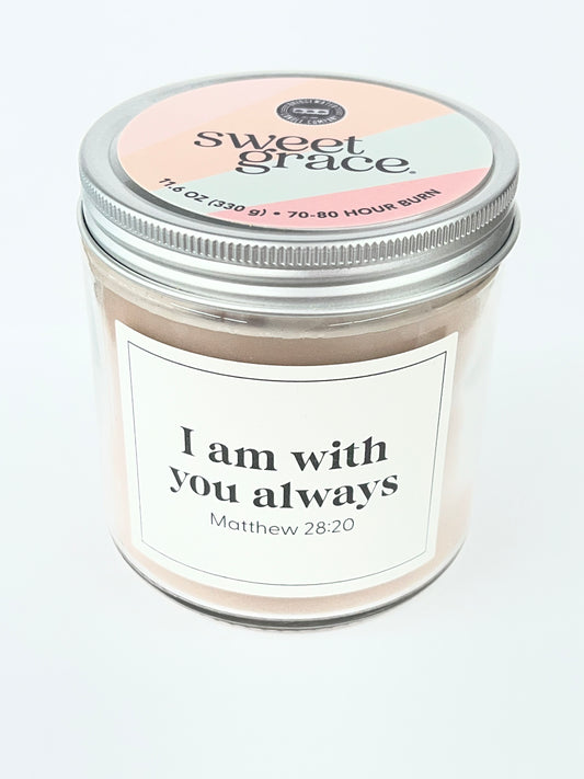 Sweet Grace Statement Jar Candle #053 - Matthew 28:20