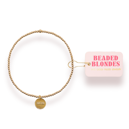 Mom Charm Bracelet: Extended 7.25 inch