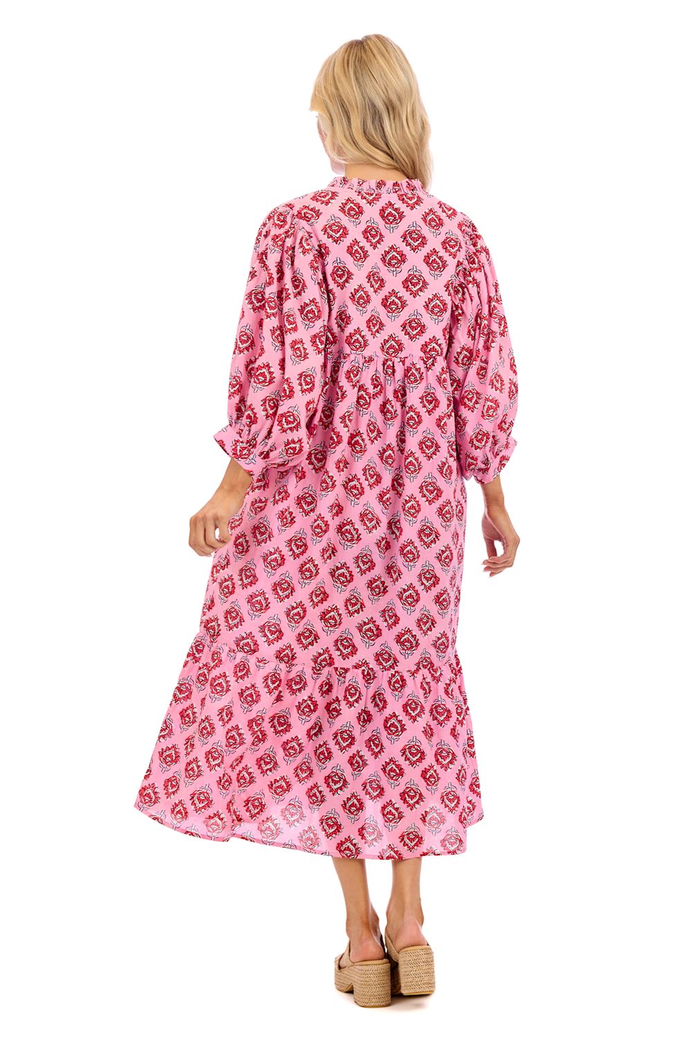 Pink Waylon Midi Dress