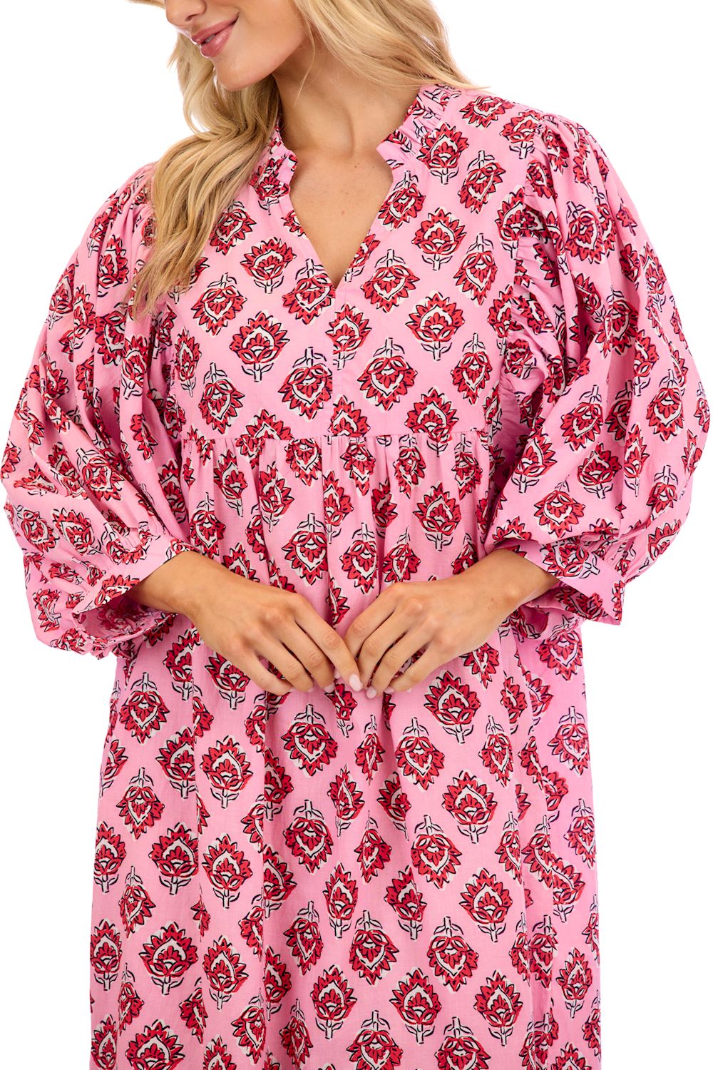 Pink Waylon Midi Dress