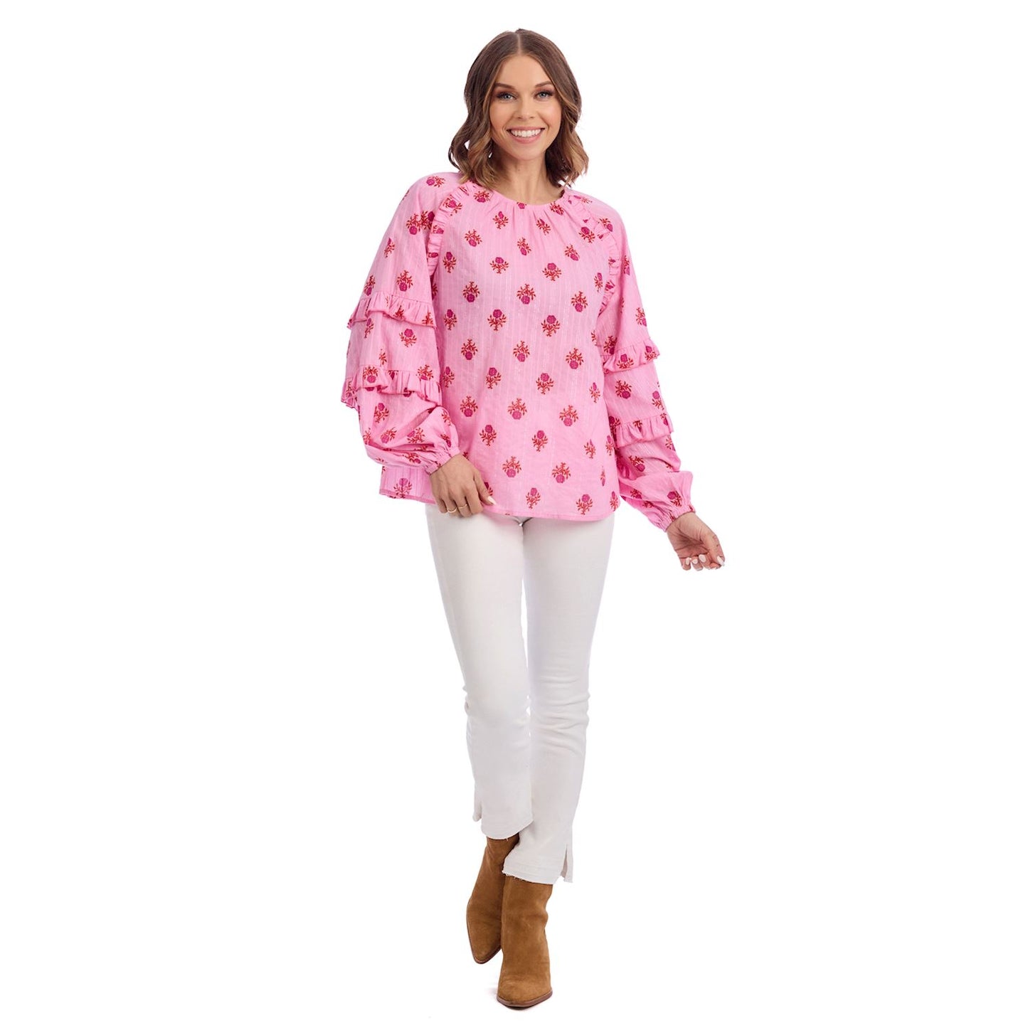 Pink Trenton Printed Top