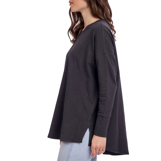 Black Libba Swing Hem Top