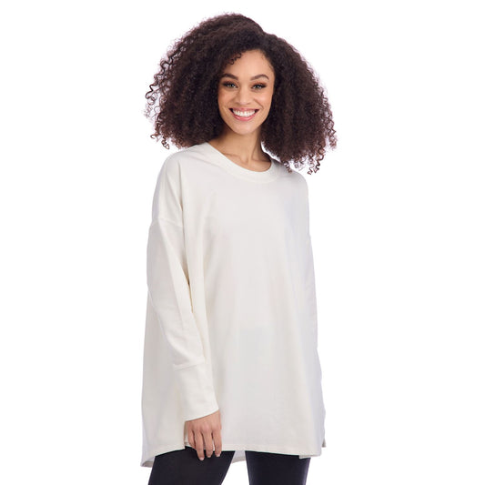 Cream Libba Swing Hem Top