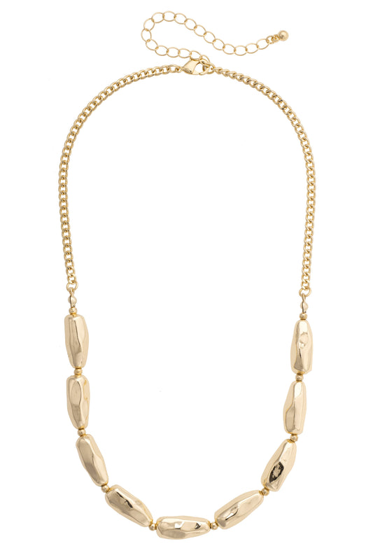 Libby Molten Necklace in Shiny Gold