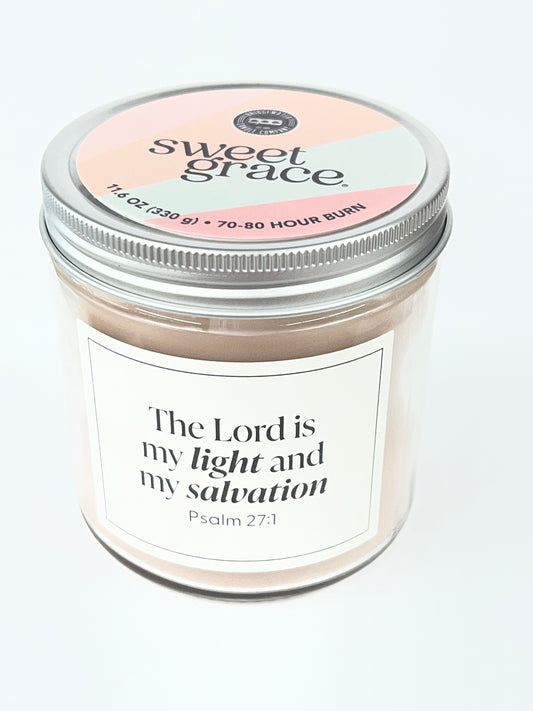 Sweet Grace Statement Jar Candle #053 - Psalm 27:1