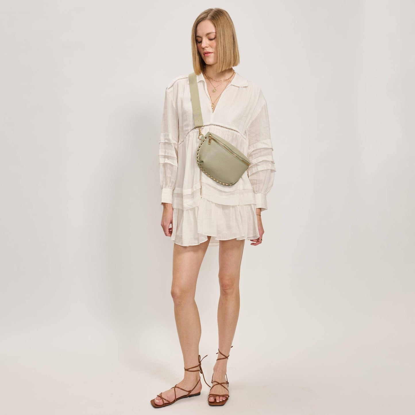 Gizelle Belt Bag: Natural