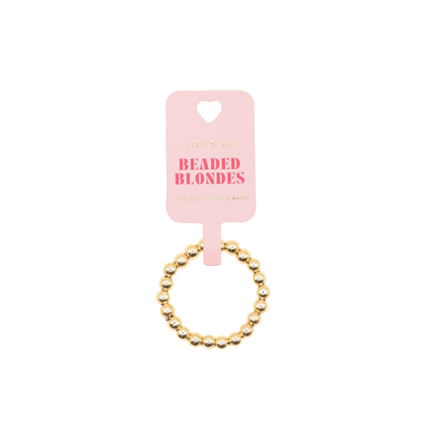 Lauren Beaded Band in Gold: 5/6
