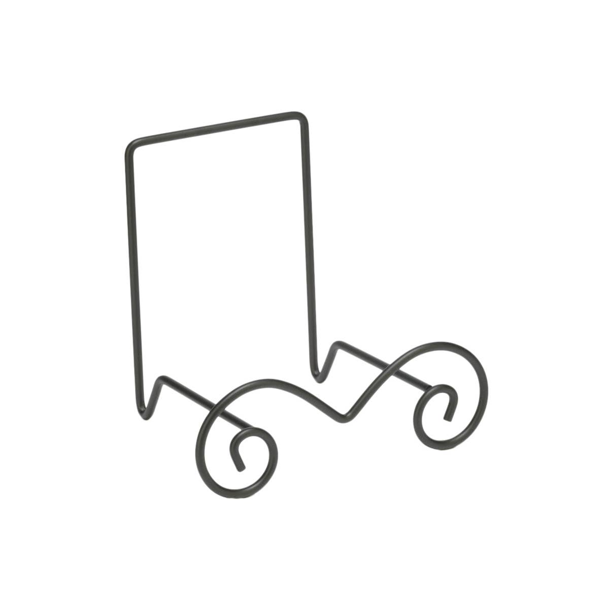 Small Stratford Metal Bowl Easels: Black