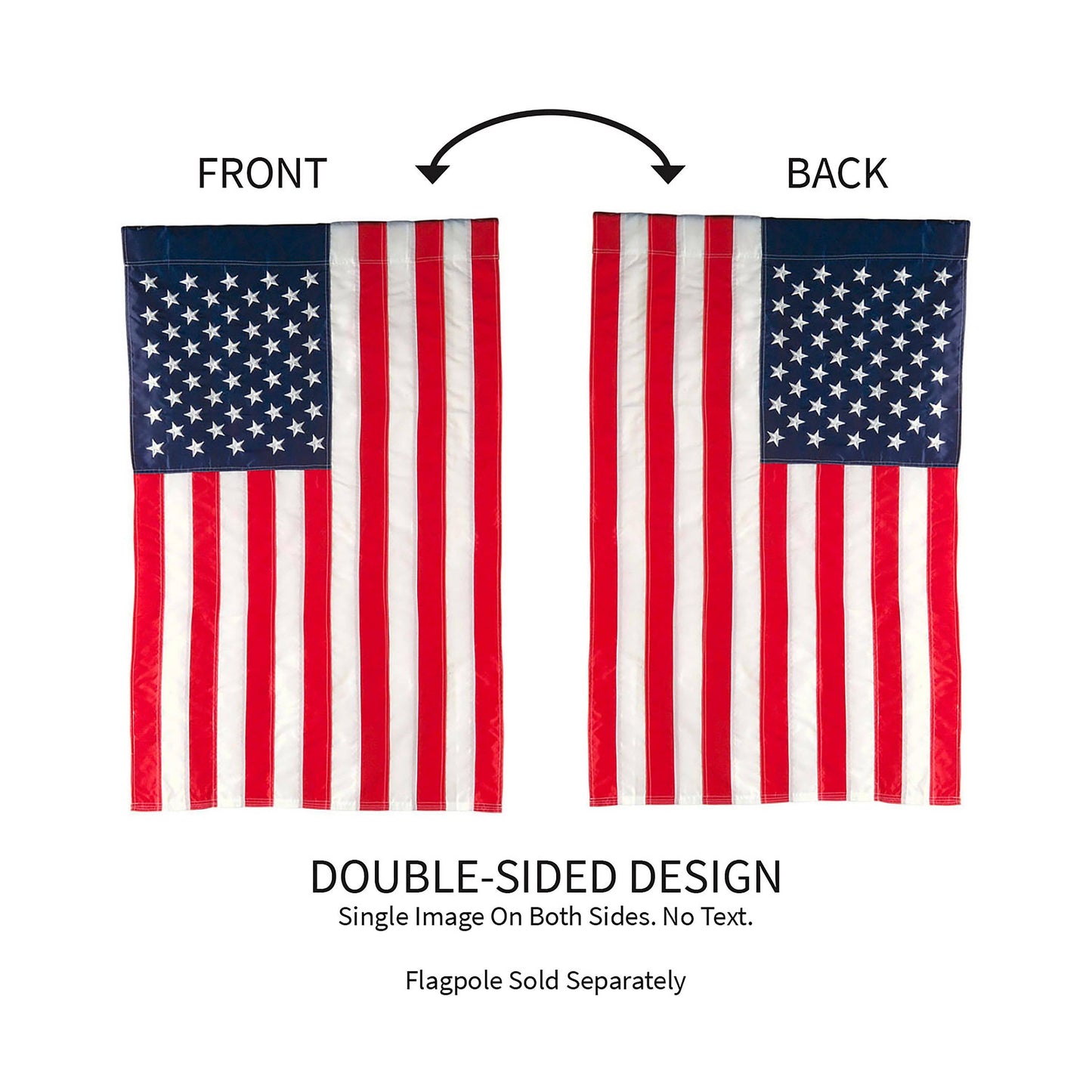American Flag House Applique Flag