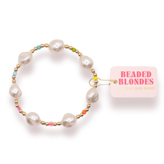 Rainbow Sadie Bracelet: Standard 6.75 inch