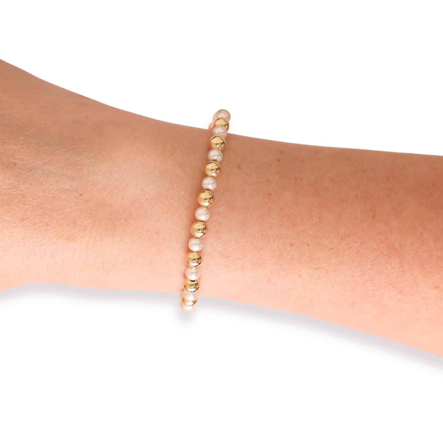 Anna Pearl Bracelet in Gold: Standard 6.75 Inch