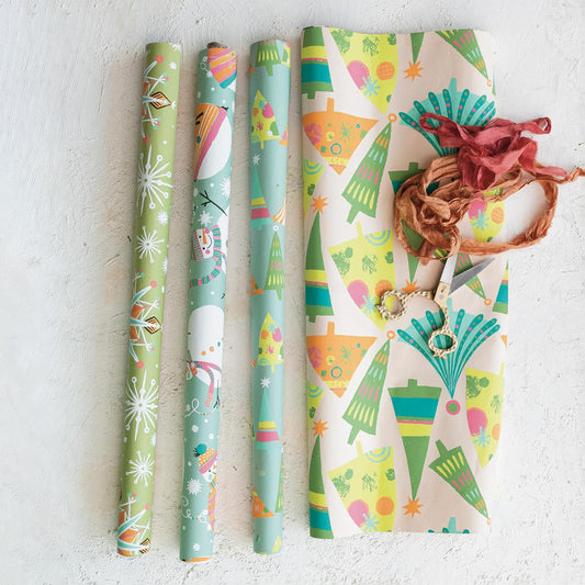 Recycled Wrapping Paper Sheets Holiday