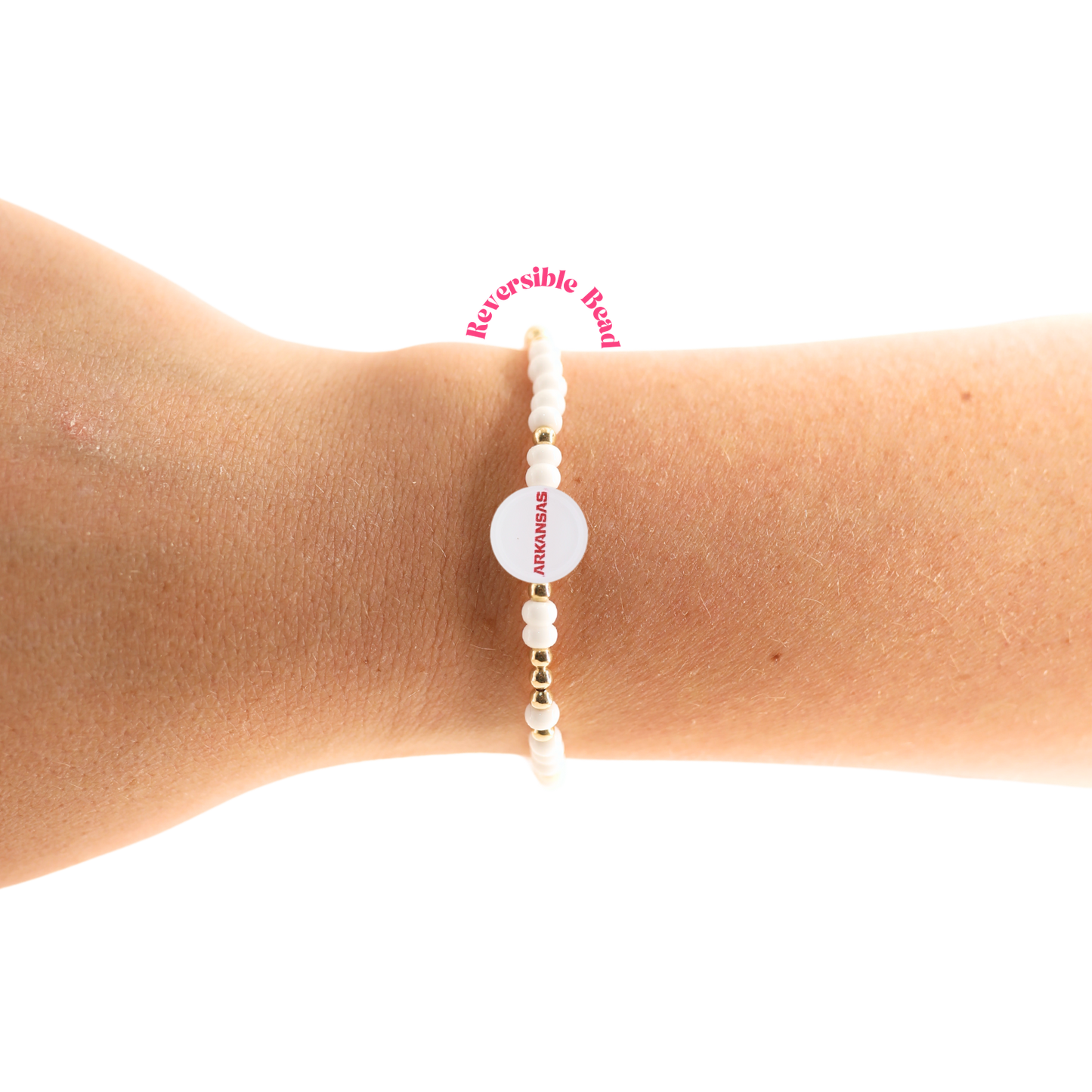 Arkansas Logo Bracelet: Sprinkle / Standard 6.75 Inch