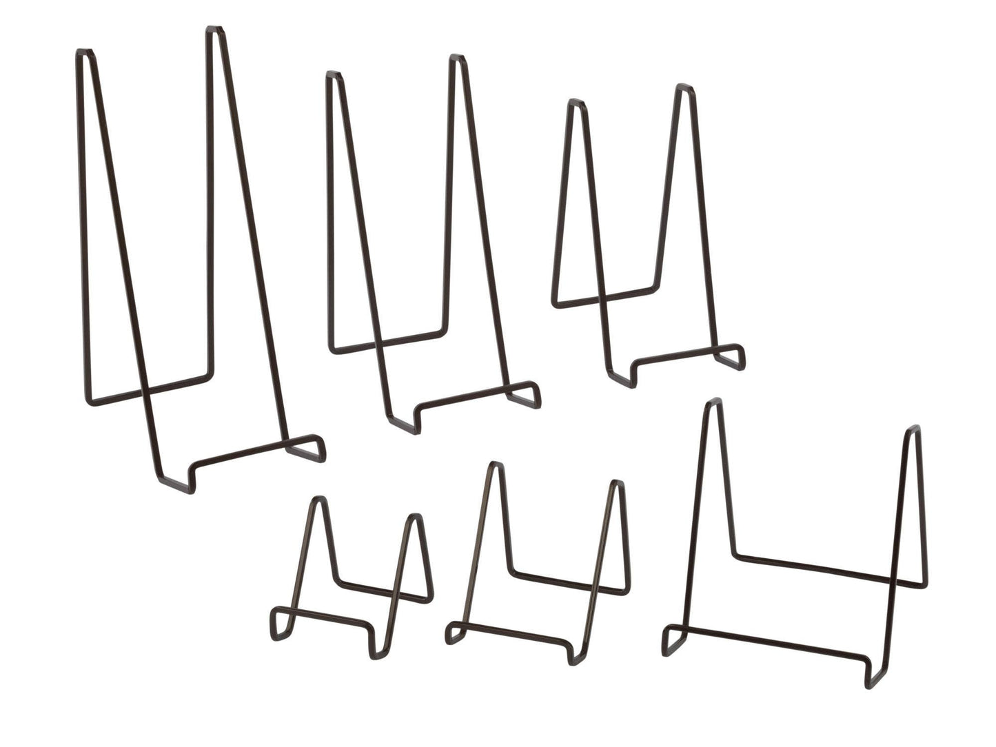 Square Wire Stands: Gold / 4"