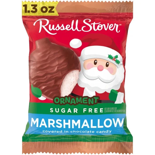 1.3oz Sugar Free Milk Chocolate Marshmallow Ornament
