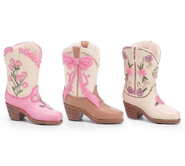 Mini Cowgirl Boot Vase 4.5"