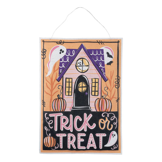 Trick or Treat House/Gobble Tol You Wobble Reversible Burlee