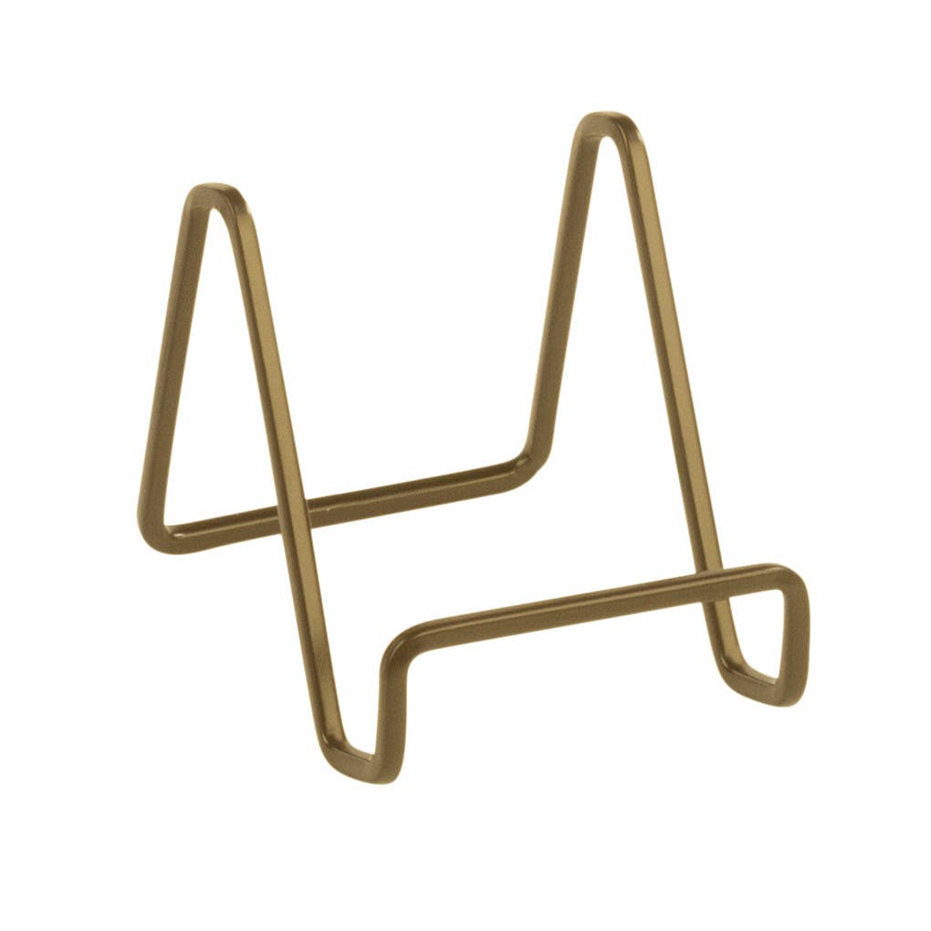 Square Wire Stands: Gold / 4"
