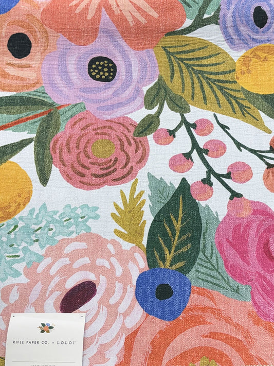 Rifle Paper Co. x Loloi Terrace Floral White