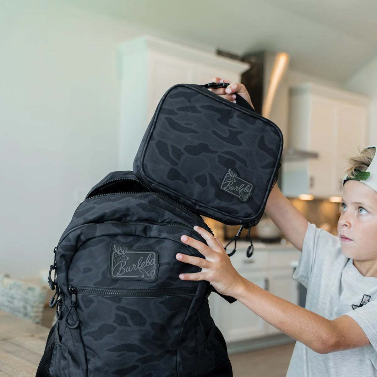 Backpack in Black Camo