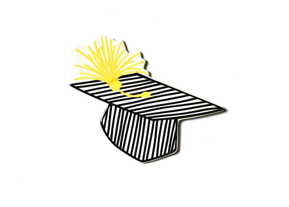 Striped Graduation Cap Big Attachment