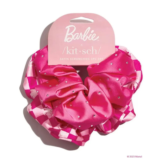 Kitsch + Barbie Silk Scrunchies 2 Pack