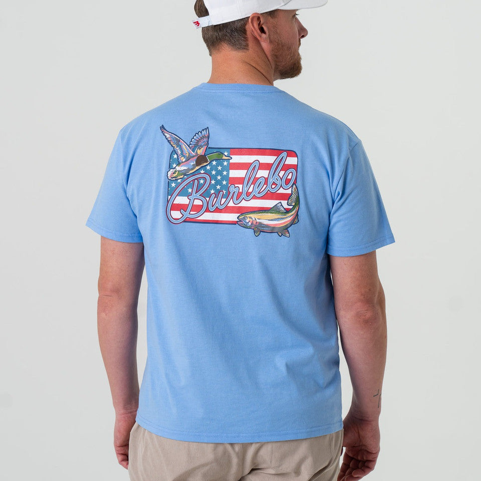 Short Sleeve T-shirt in Burlebo Patch Flag