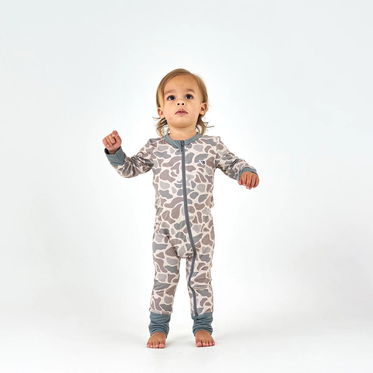 Baby Zip Up in Classic Deer Camo