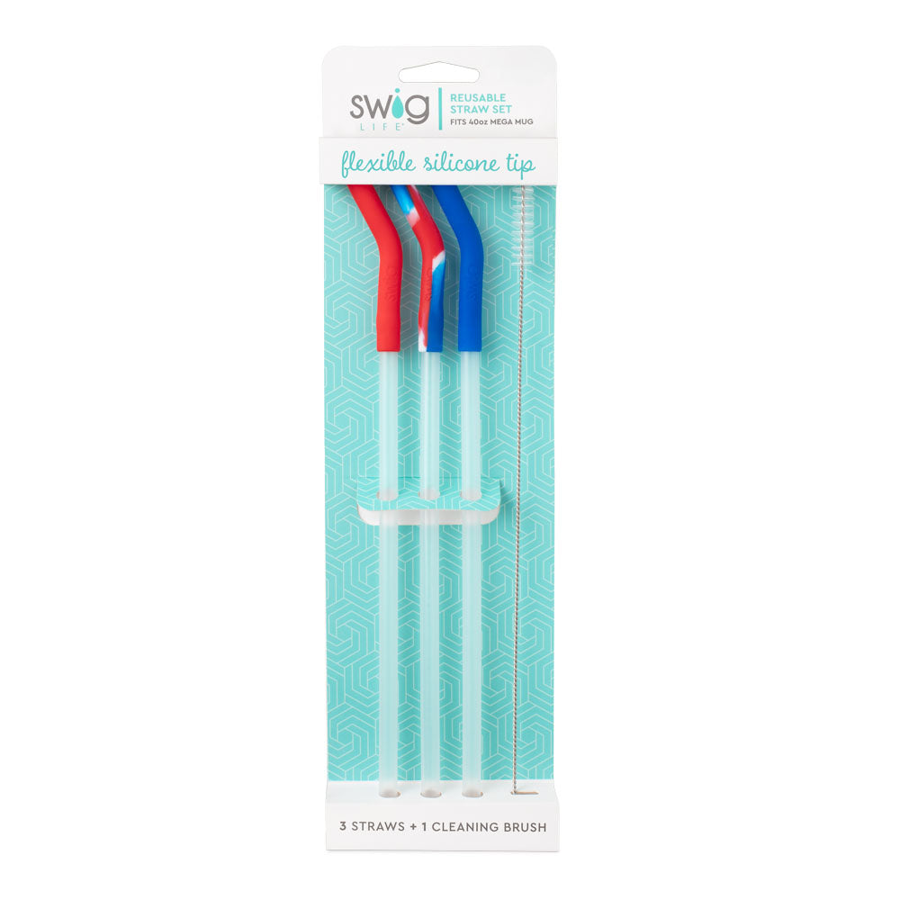 Reusable Straw Set All American