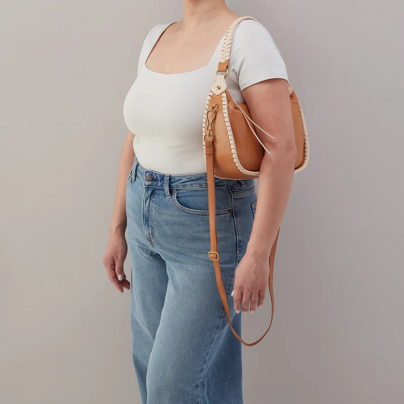 Mia Crescent Hobo in Warm Cashew