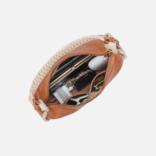 Mia Crescent Hobo in Warm Cashew