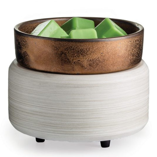 2-in-1 Classic Warmer White Washed Bronze