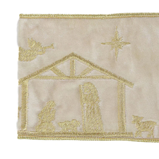 O Holy Night Nativity Scene Ribbon