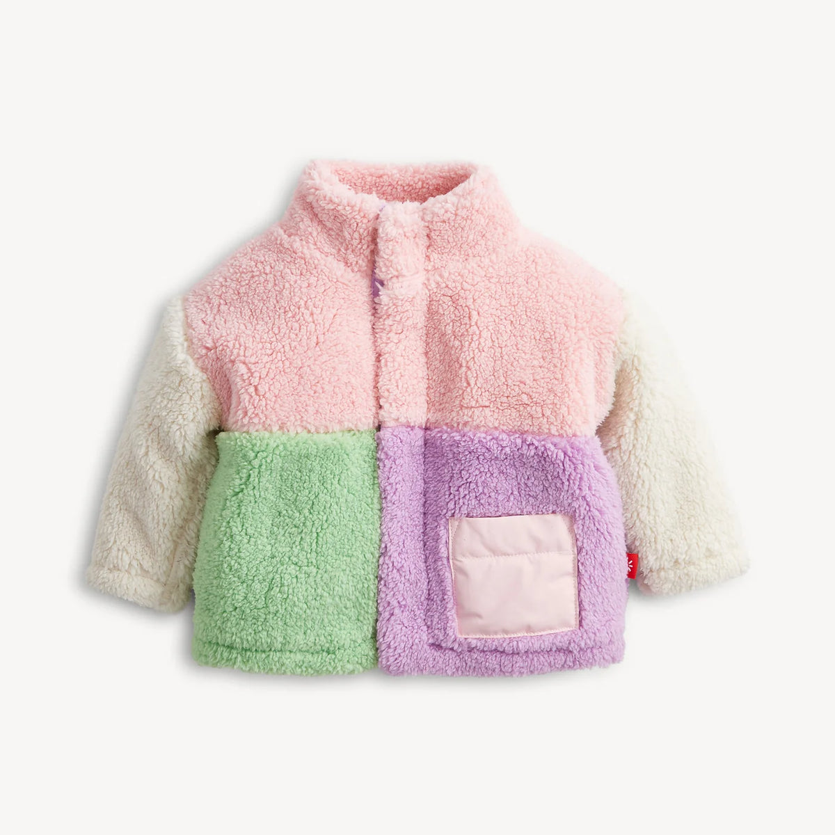 Magnetic Jacket Pink Sherpa Colorblock