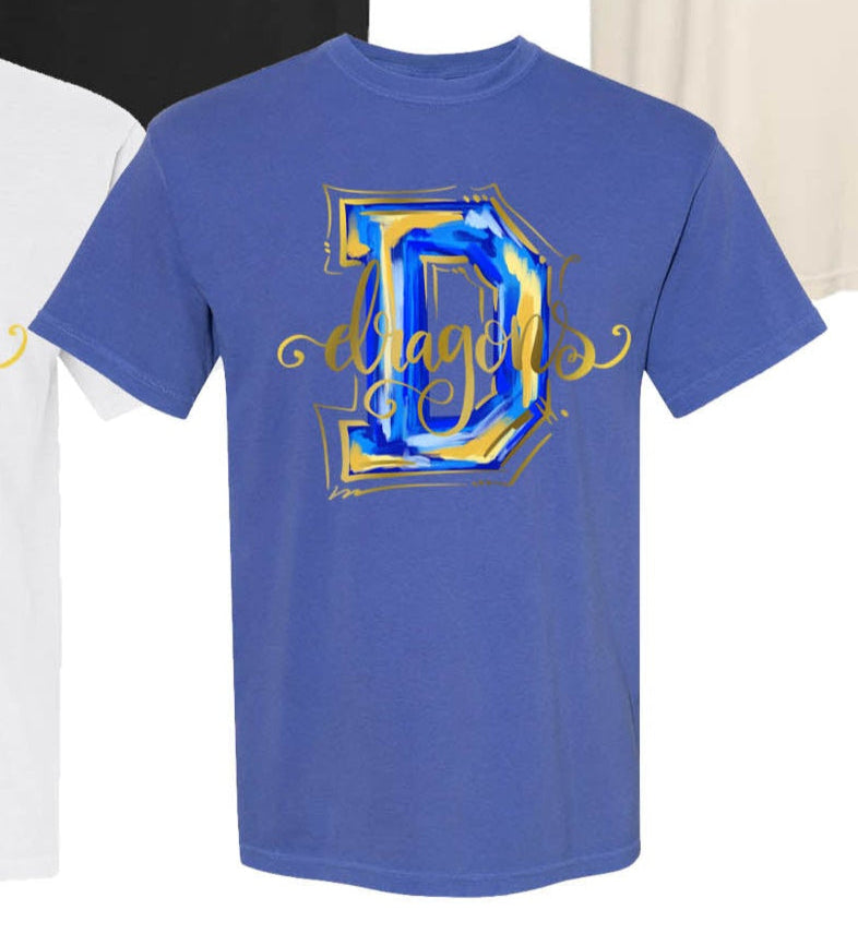 Gold Foil Dragons Tee