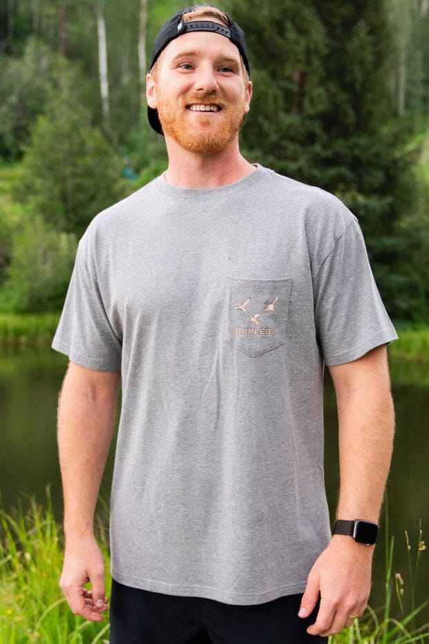 Dogs on the Boat Short Sleeve in Dark Heather Grey