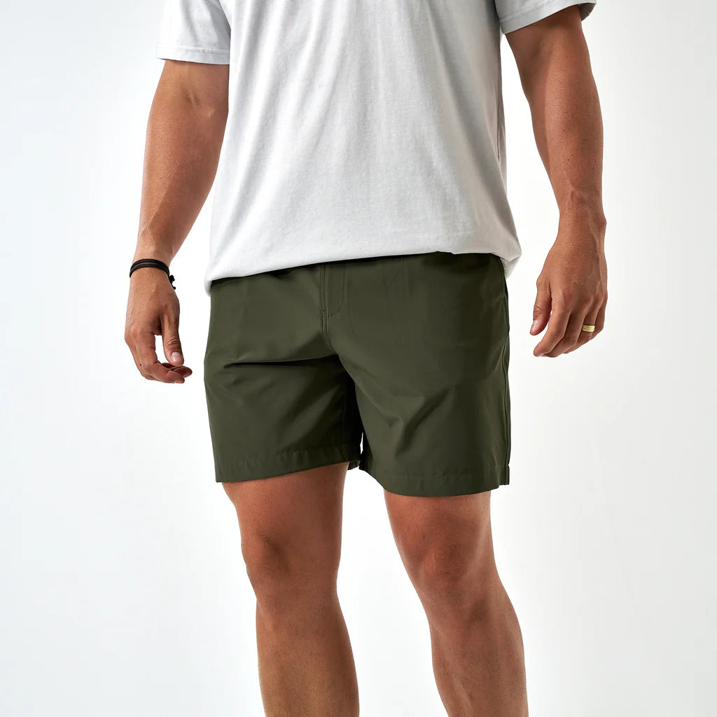 Everyday Shorts in Mallard Green Dog and Duck Pocket