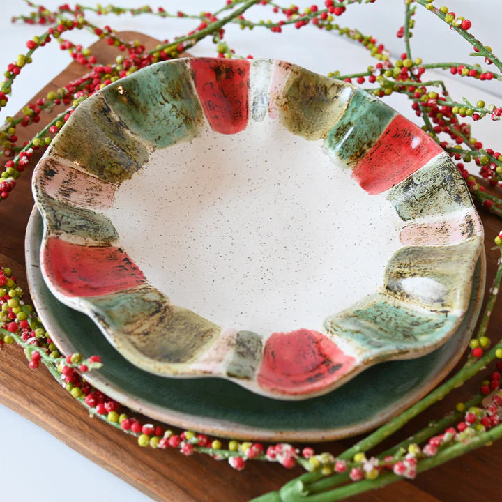 Candy Stripe Mini Freeform Bowl