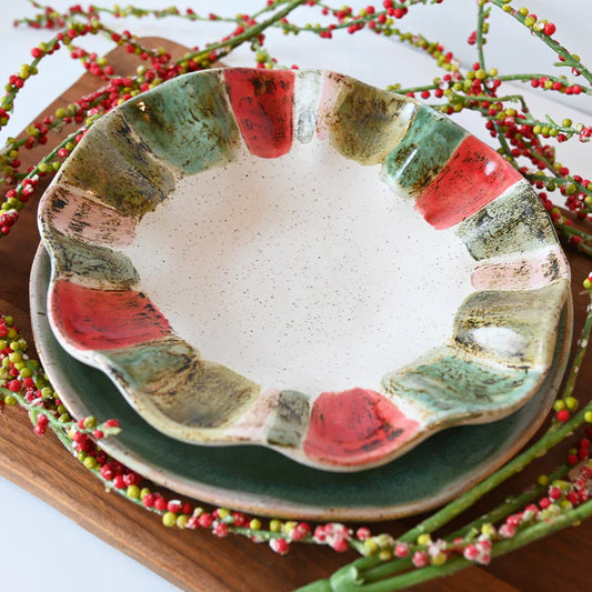 Candy Stripe Mini Freeform Bowl
