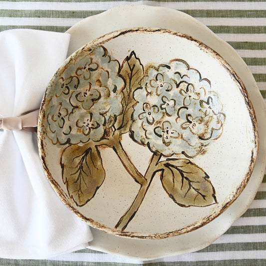 Hydrangea Floral Dinner Bowl