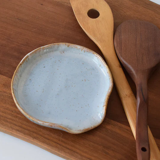 Round Spoon Rest in Wisteria
