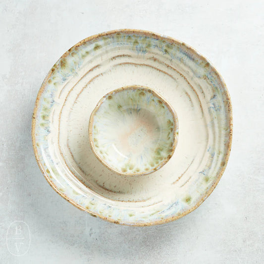 Chip & Queso Bowl in Hydrangea
