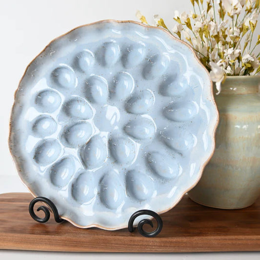 Twenty-Four Egg Platter in Wisteria