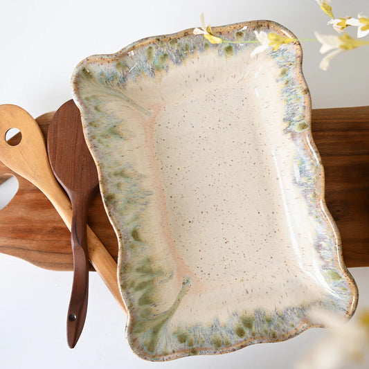 Waved Rectangle Baker in Botanical