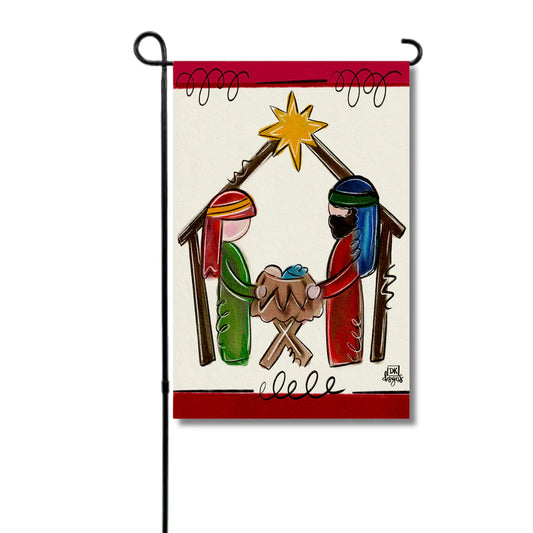 Unto Us a Child Garden Flag