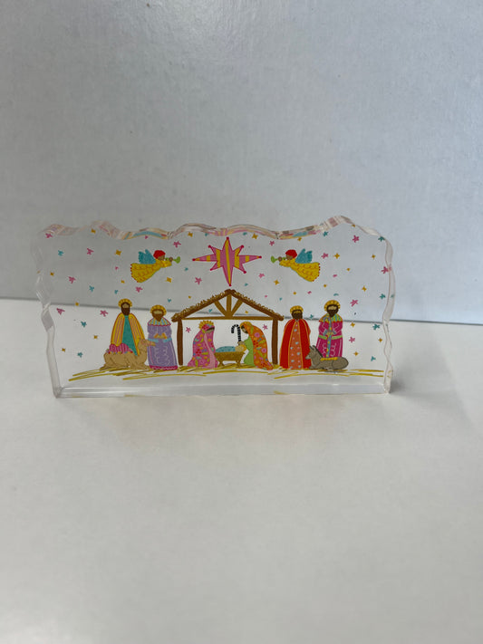 Colorful Nativity Small Acrylic Sitter