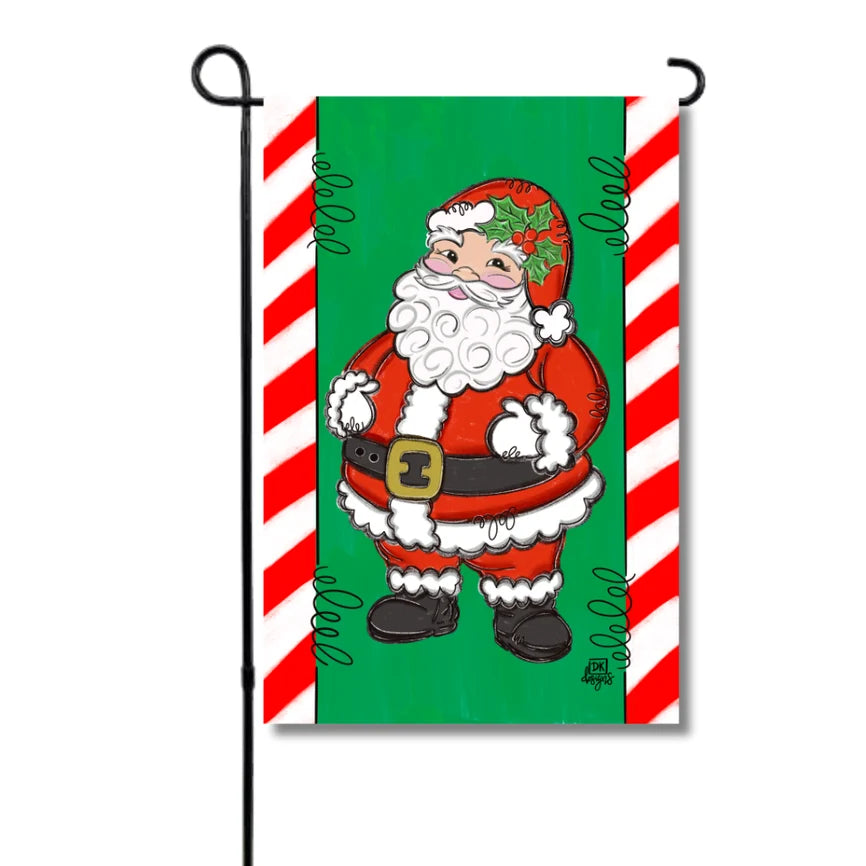 Jolly Saint Nick Garden Flag