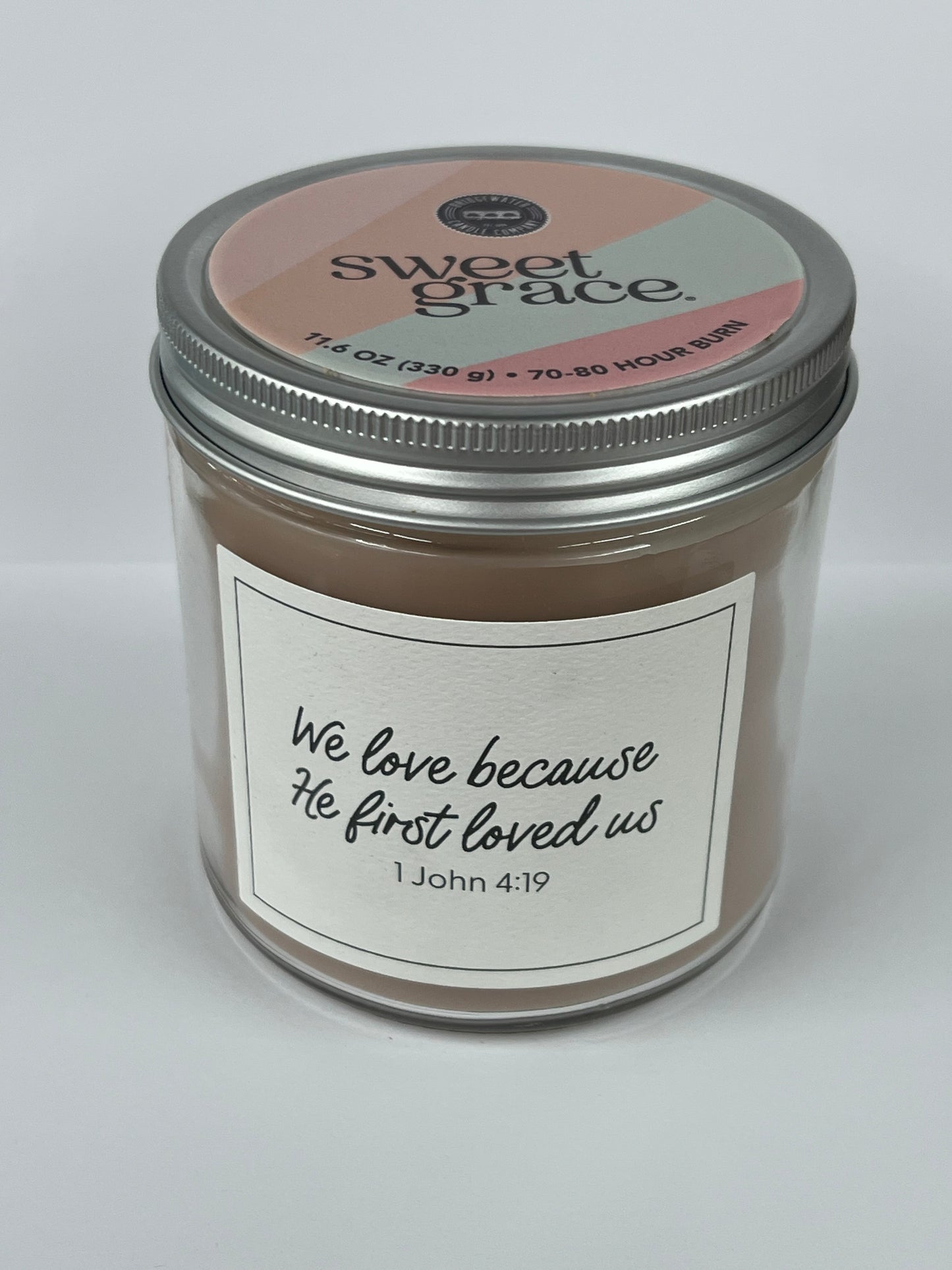 Sweet Grace Statement Jar Candle #053 - 1 John 4:19