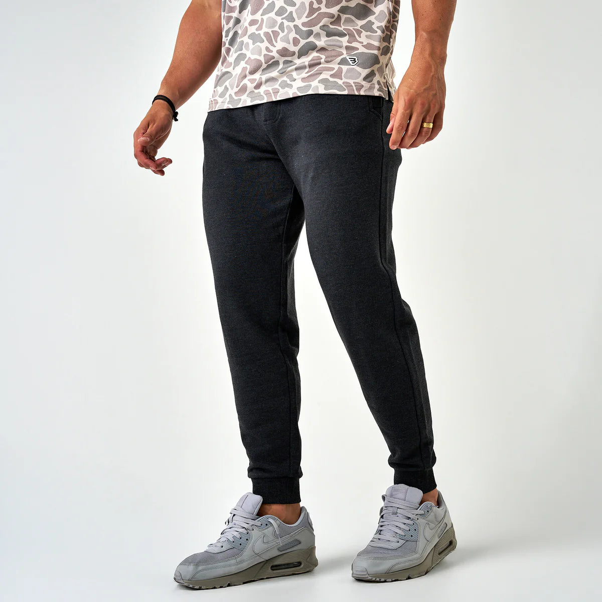 Fleece Jogger Heather Black